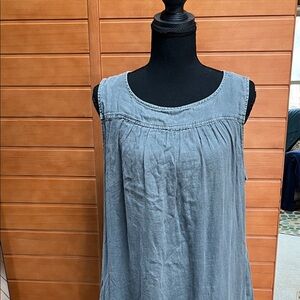 Artisan Ny Gray Linen Dress